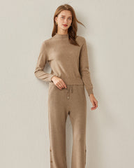 Pull en Cachemire 100 % Col Montant pour Femme