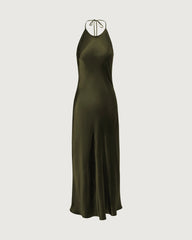 Robe dos nu en soie 22 mommes