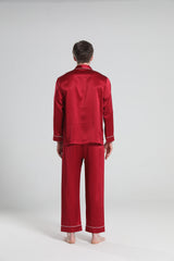 Ensemble de Pyjama en Soie 22 Momme avec Passepoil pour Hommes