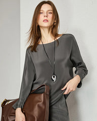 Blouse en soie 30 momme ample