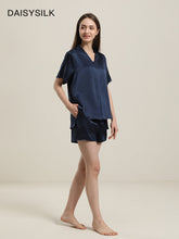 Ensemble de Pyjama en Soie à Manches Courtes et Short