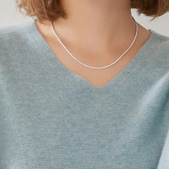 Pull en Cachemire Pur à Col V Décontracté