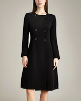 Robe en soie à double boutonnage 40 Momme