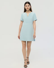 Robe en soie 40 momme coupe A à manches courtes
