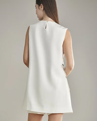 Ensemble Robe Mini en Soie à Bretelles et Short en Soie 40 Momme