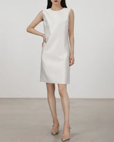 Robe Droite Sans Manches en Soie 40 Momme