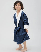 Robe Réversible en Soie et Velours pour Enfants