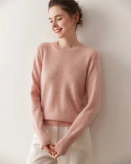 Pull en cachemire à col rond pour femme