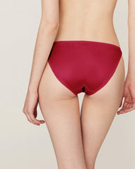 Ensemble soutien-gorge et culotte en soie à fermeture avant sans armature