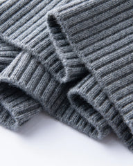 Pull cachemire torsadé demi-zip