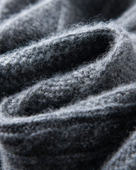 Pull cachemire torsadé demi-zip