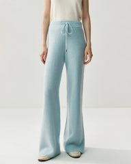 Hoodie zippé et pantalon droit en laine et cachemire