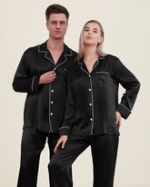 Ensemble de Pyjamas en Soie Assortis pour Couple