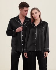 Ensemble de Pyjamas en Soie Assortis pour Couple