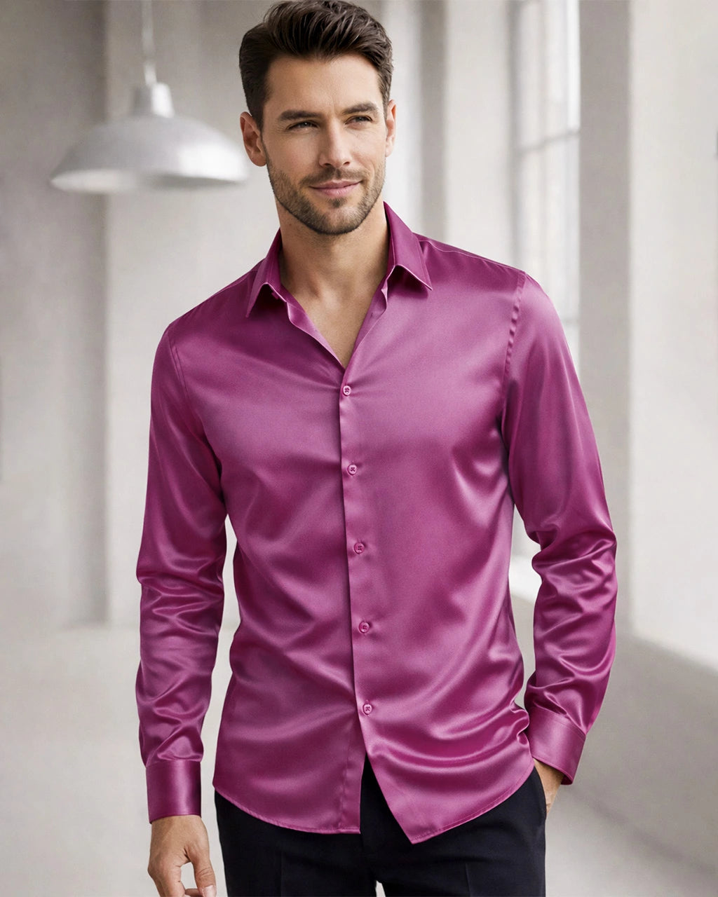 Chemise Homme En Soie 100% - Style Mexique - Taille XL Neuve Avec étiquette