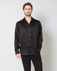 Chemise en Soie pour Homme à Manches Longues Classique