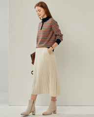 Pull Col Roulé en Cachemire Pur Classique