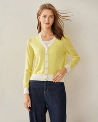 Cardigan Court en Laine pour Femmes