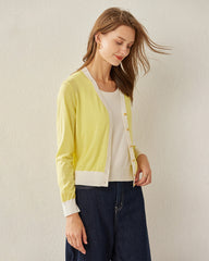 Cardigan Court en Laine pour Femmes