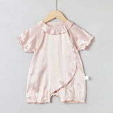 Col Claudine Combinaison en Soie pour Bébé