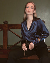 Blouse en Soie Élégante et Ajustée Pour Femmes