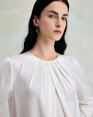 Chemisier en soie lavable élégant à enfiler