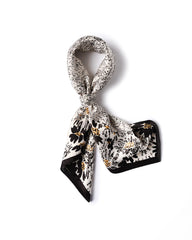 Foulard en soie vintage floral