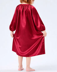 Pajamas en Soie Longue Jupe pour Fille
