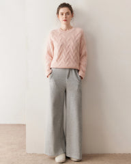 Pull en cachemire torsadé de luxe