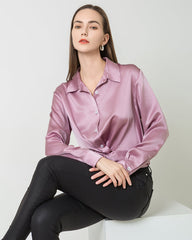 Blouse en Soie Plissée à Ourlet Irrégulier de Luxe