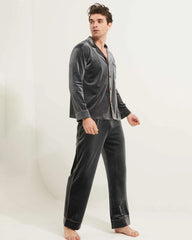 Pyjama en velours de soie pour homme