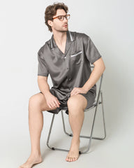 Ensemble de pyjama en soie classique pour homme