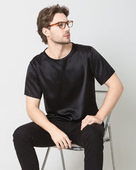Daisysilk T-shirt Décontracté en Soie 100% pour Hommes