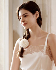 Chouchou en soie lavable – Rose