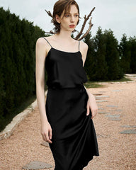 Camisole en soie à col plongeant