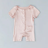 Combinaison en Soie pour Bébé à Manches Courtes