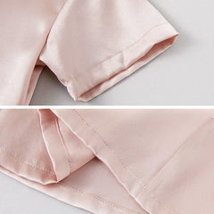 T-shirt en Soie à Manches Courtes pour Bébé