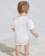 T-shirt en Soie à Manches Courtes pour Bébé