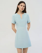 Robe en soie 40 momme coupe A à manches courtes