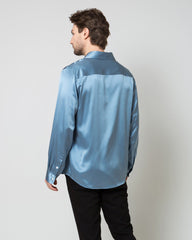 Chemise en Soie pour Homme Boutonnée
