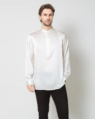 Chemise en Soie pour Homme à Manches Longues