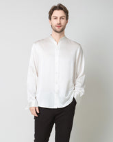 Chemise en Soie pour Hommes à Manches Longues