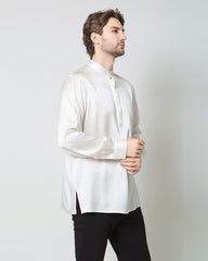 Chemise en Soie pour Homme à Manches Longues