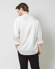 Chemise en Soie pour Hommes à Manches Longues