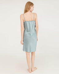 Nuisette en Soie à Volant Superposé