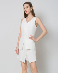 Jupe-Short en Soie Mini à Taille Enveloppante 40 Momme