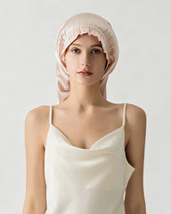 Peignoir de bain réversible en velours de soie