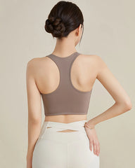 Brassière de sport en soie pour le yoga