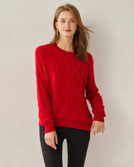 Pull Cachemire Luxe Uni Col Rond