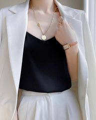 Spaghetti Strap Silk Camisole